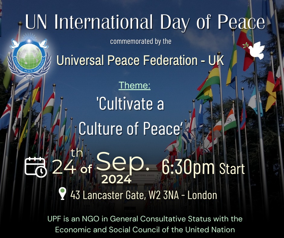 International Day of Peace 2024 | Universal Peace Federation UK