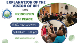 Universal Peace Federation's Principles of Peace, 11am - 5pm, 8th February