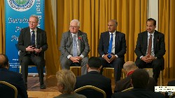 Audience and panelists engaging in Q&A during UPF-UK’s discussion on Russia-Ukraine war and global tensions and the need for dialogue, held at Lancaster Gate.